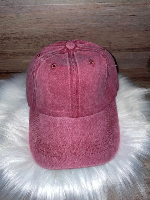 Distressed Adjustable Baseball Cap