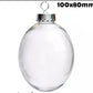 Christmas Ornaments - Flat Disc Silver Top